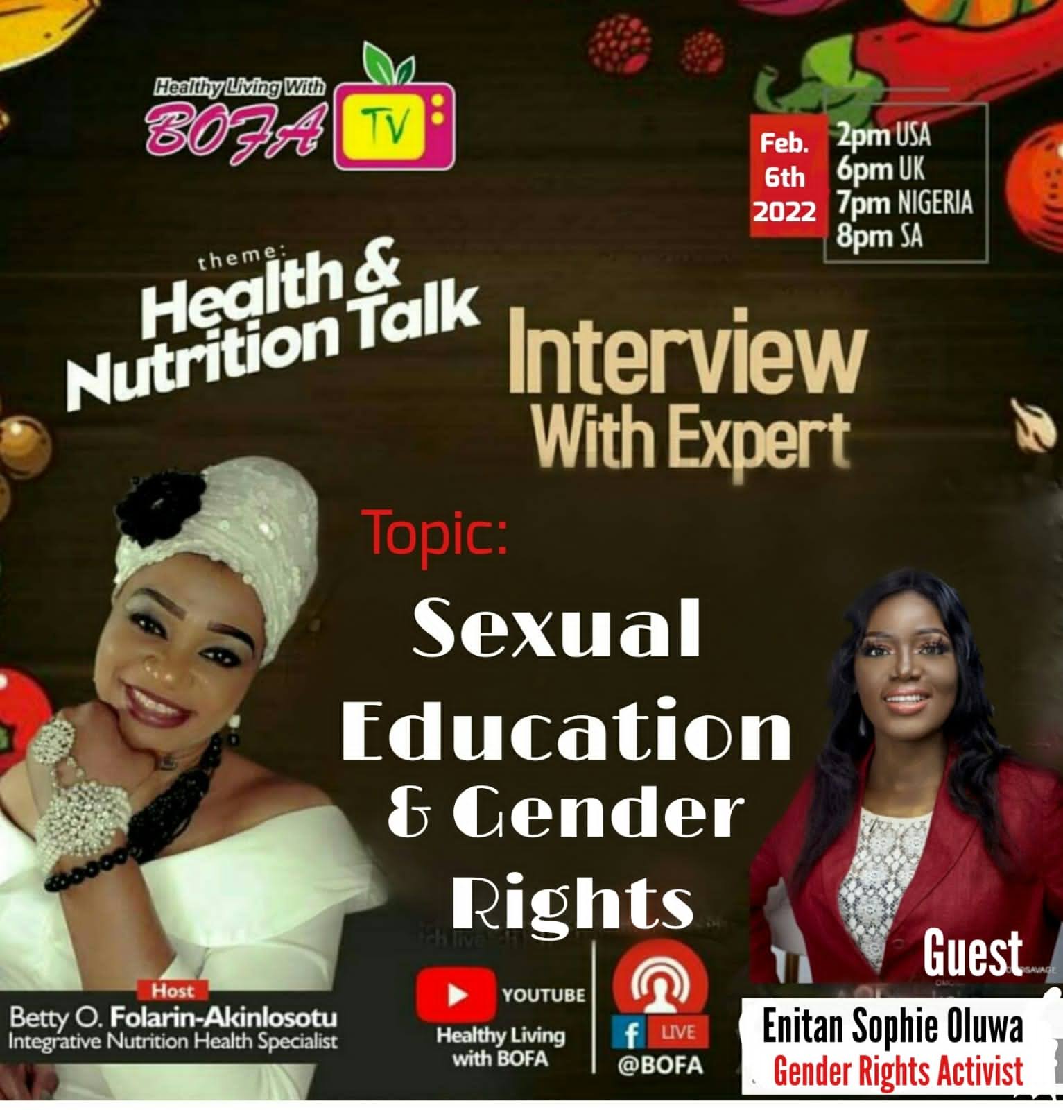 NESII Founder Features on Healthy Living With BOFA TV