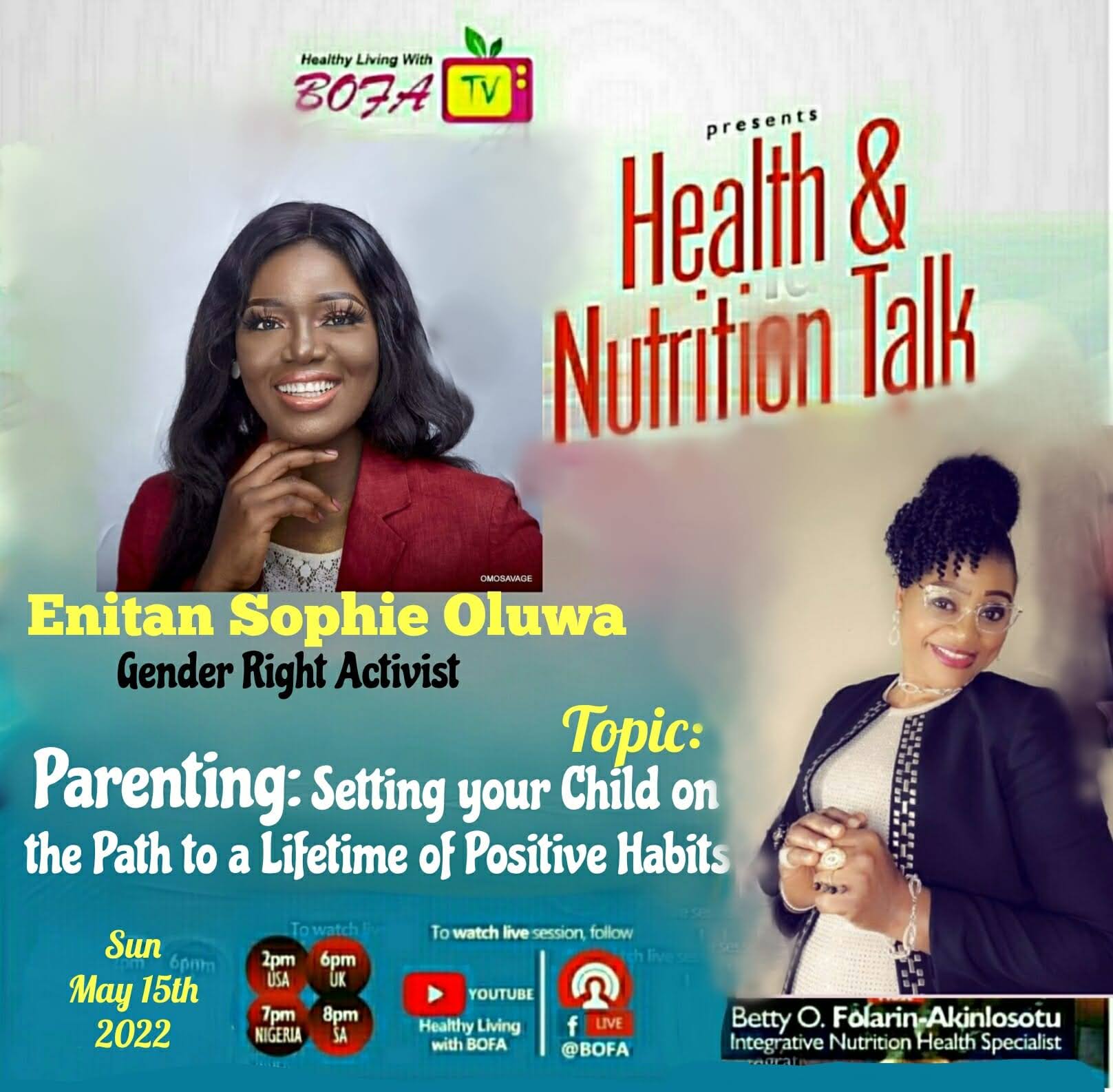 Healthy Living With BOFA Show Host Our CRO